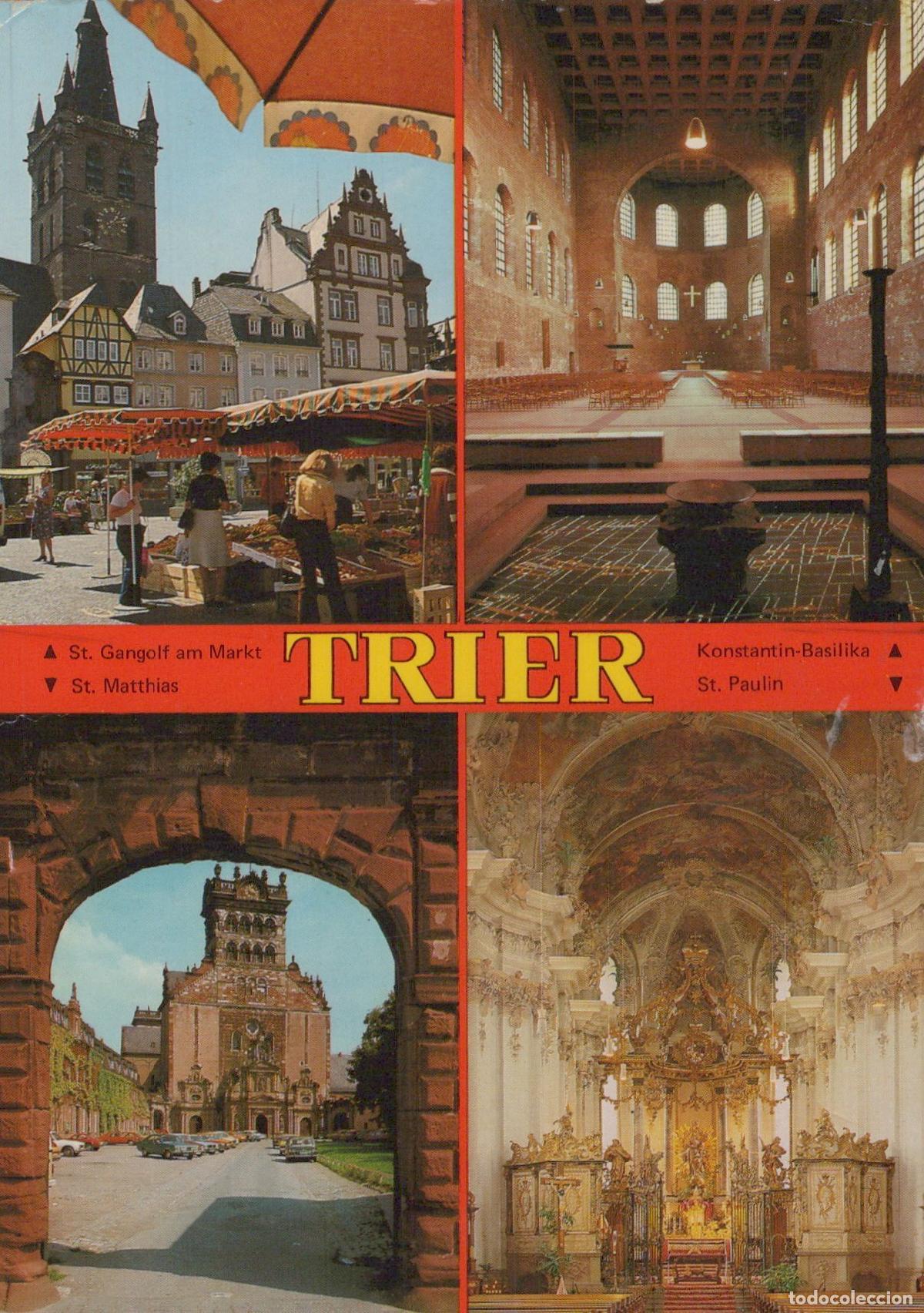 Postais: Germany Trier Multi View St Gangolf Market Konstantin Basilika St *YAX925