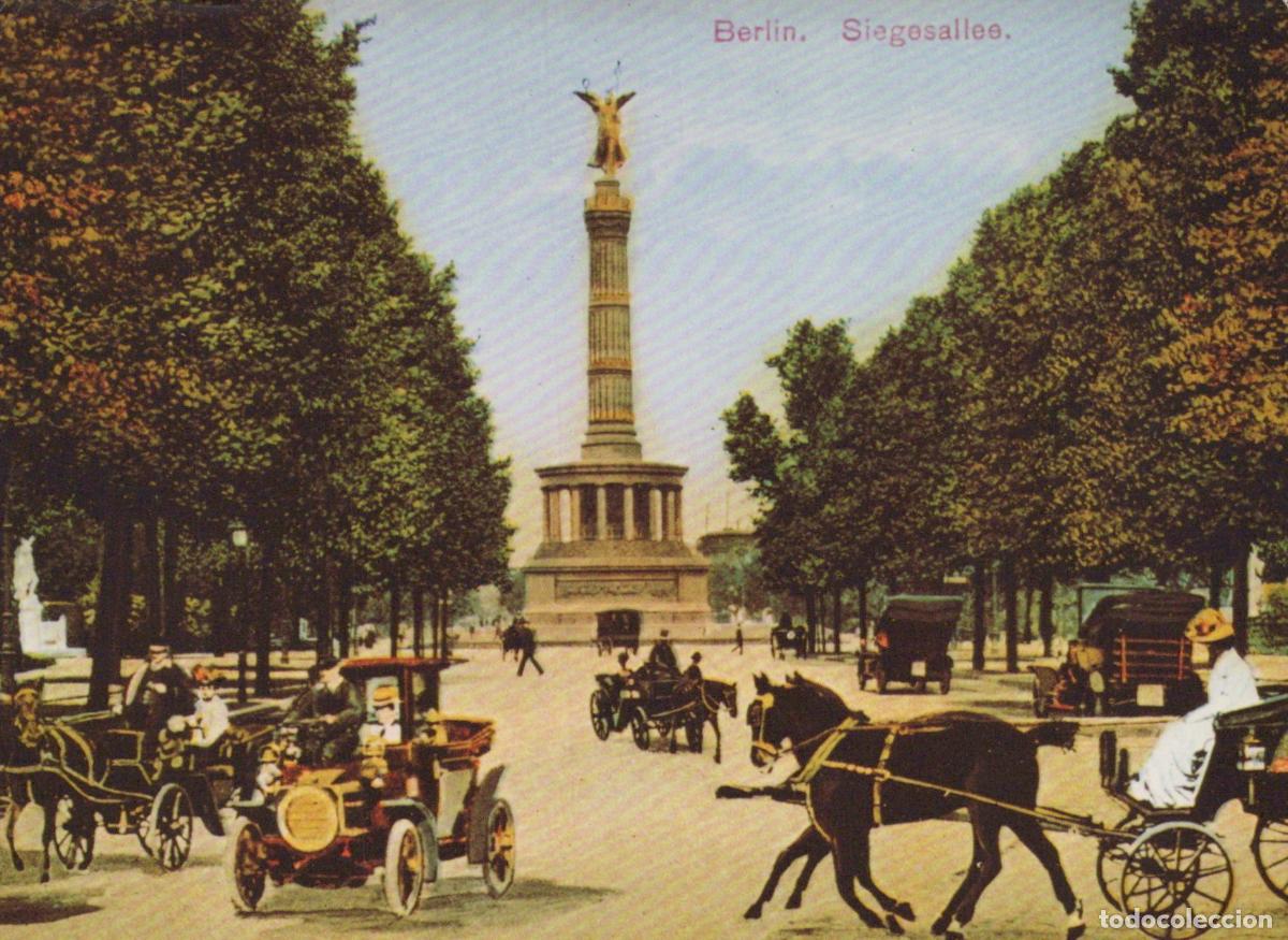 Postais: Germany Berlin Siegesallee Victory Column With Horse Carriages Unposted *YAX232