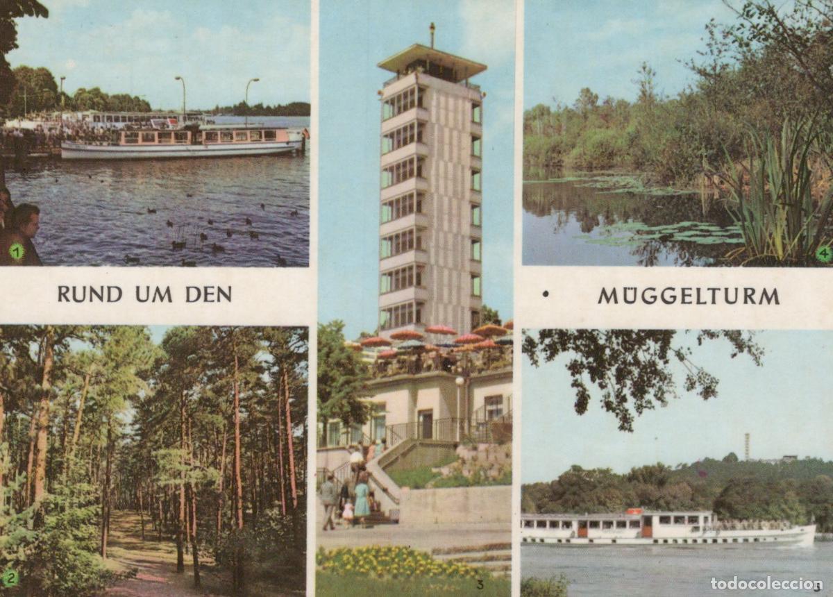Cartoline: Germany Berlin Muggelsee Lake and Muggelturm Tower 1960s *YAX254