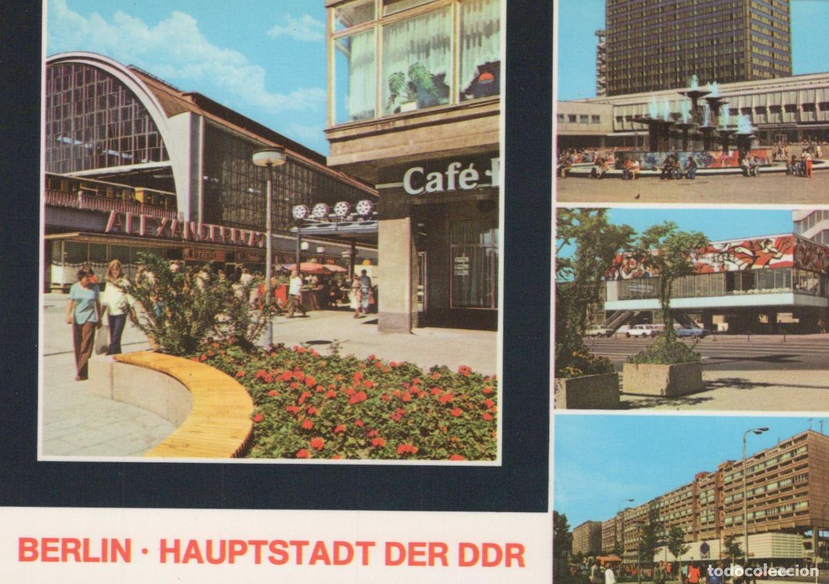 Cartes Postales: Germany Berlin Alexanderplatz S Bahn Station Cafe Street Scene Unposted *YAX278