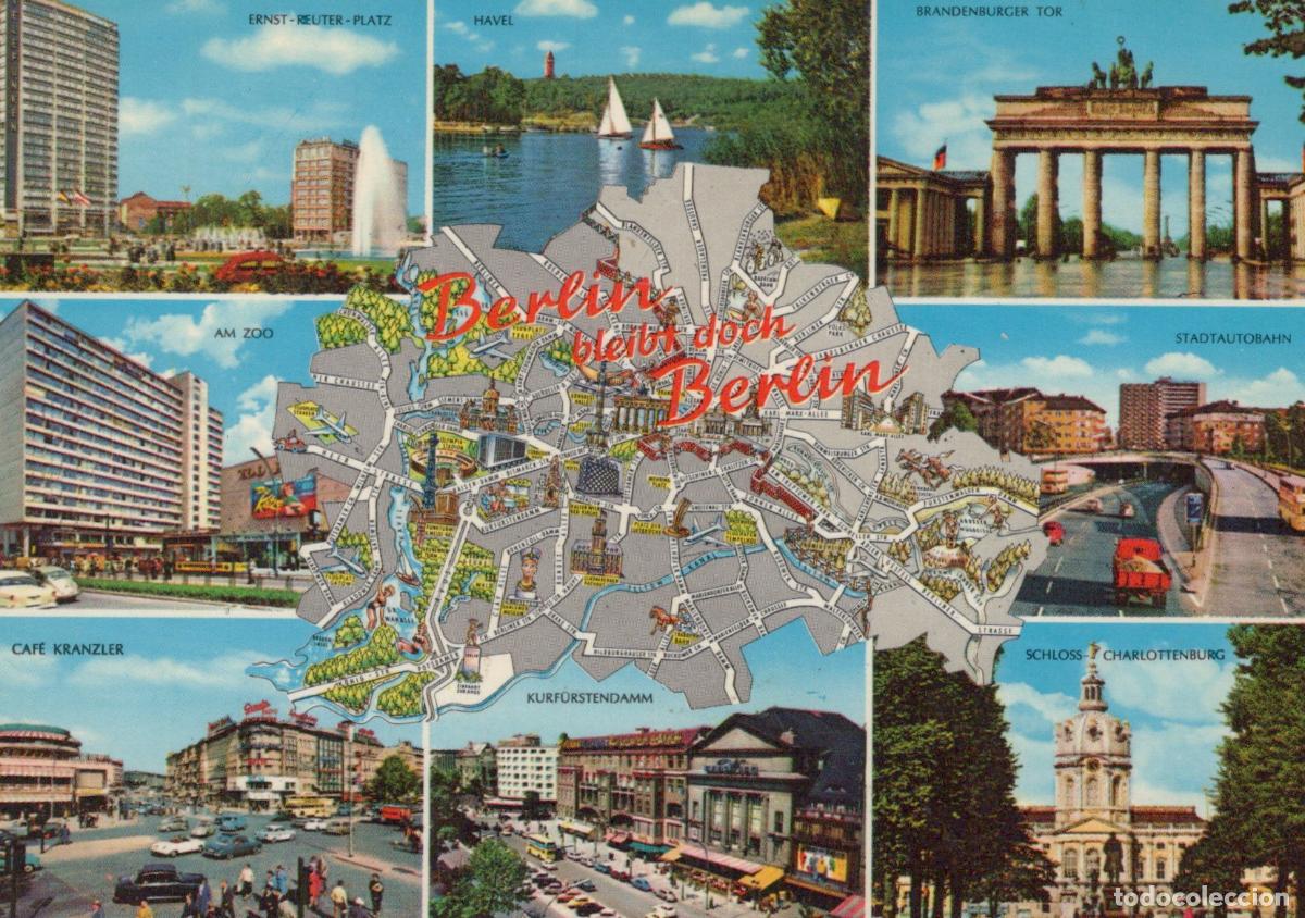 Postais: Germany Berlin Multi View Ernst Reuter Platz Havel Brandenburg Unposted *YAX284