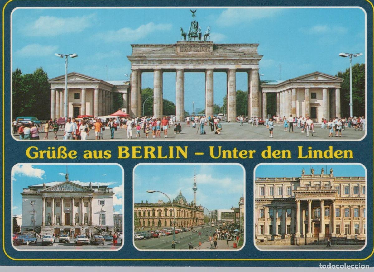 Cartes Postales: Germany Berlin Brandenburg Gate Unter den Linden Multi View *YAX302