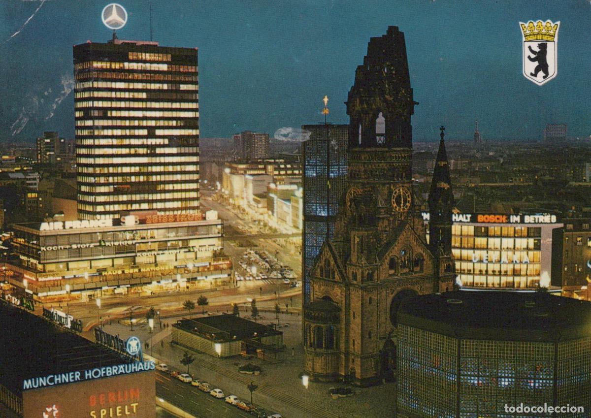 Cartes Postales: Germany Berlin Europa Center Kaiser Wilhelm Memorial Church Night View *YAX209