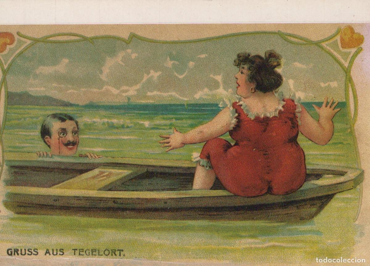 Cartes Postales: Germany Berlin Tegelort Humorous Bathing Scene Man With Monocle Unposted *YAX310
