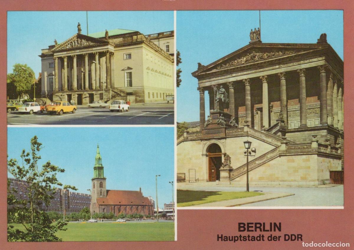 Cartes Postales: Germany Berlin Ddr Collage Deutsche Staatsoper Marienkirche Unposted *YAX217