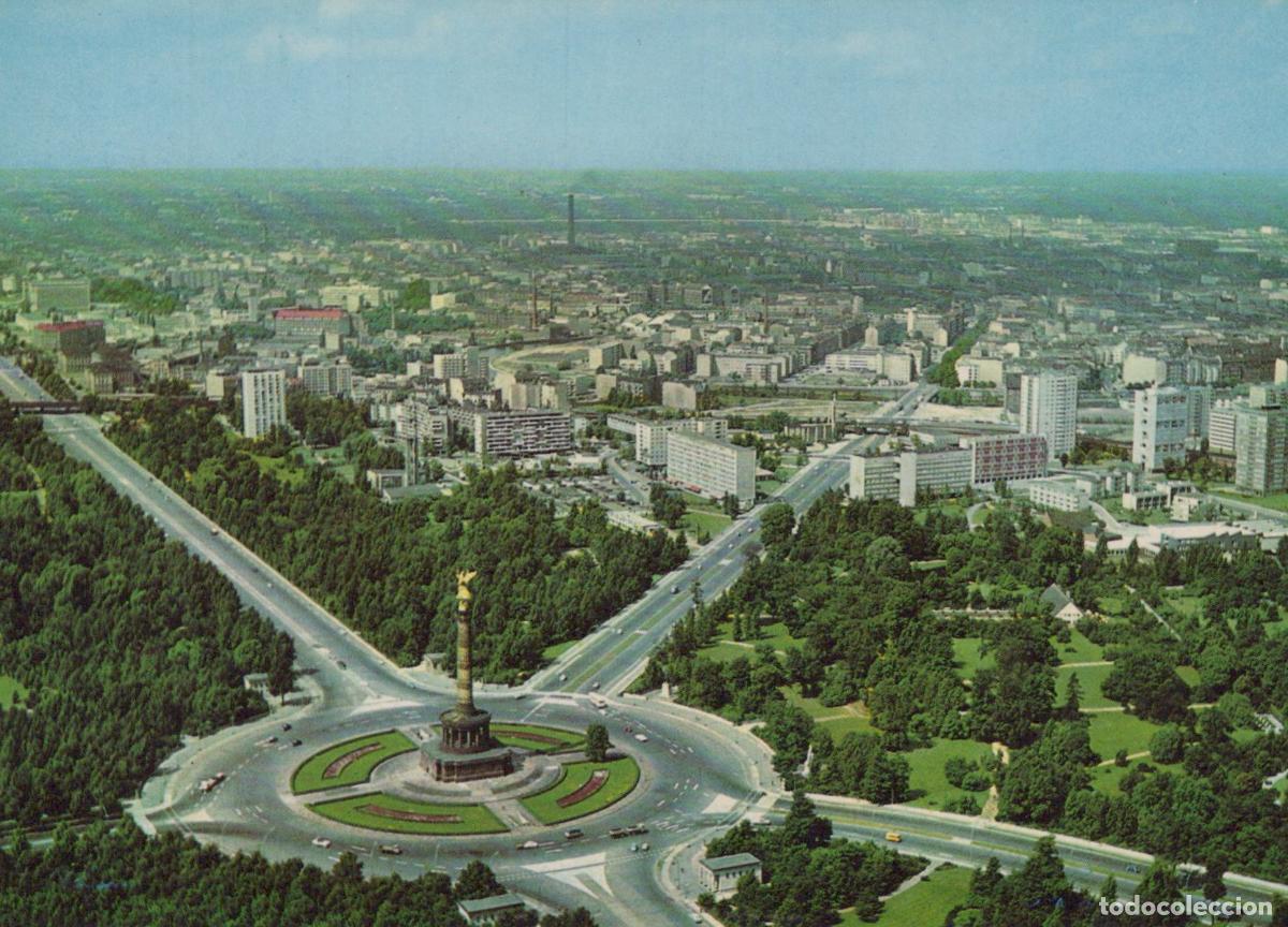 Cartes Postales: Germany Berlin Tiergarten Victory Column Hansa Quarters Aerial Unposted *YAX320