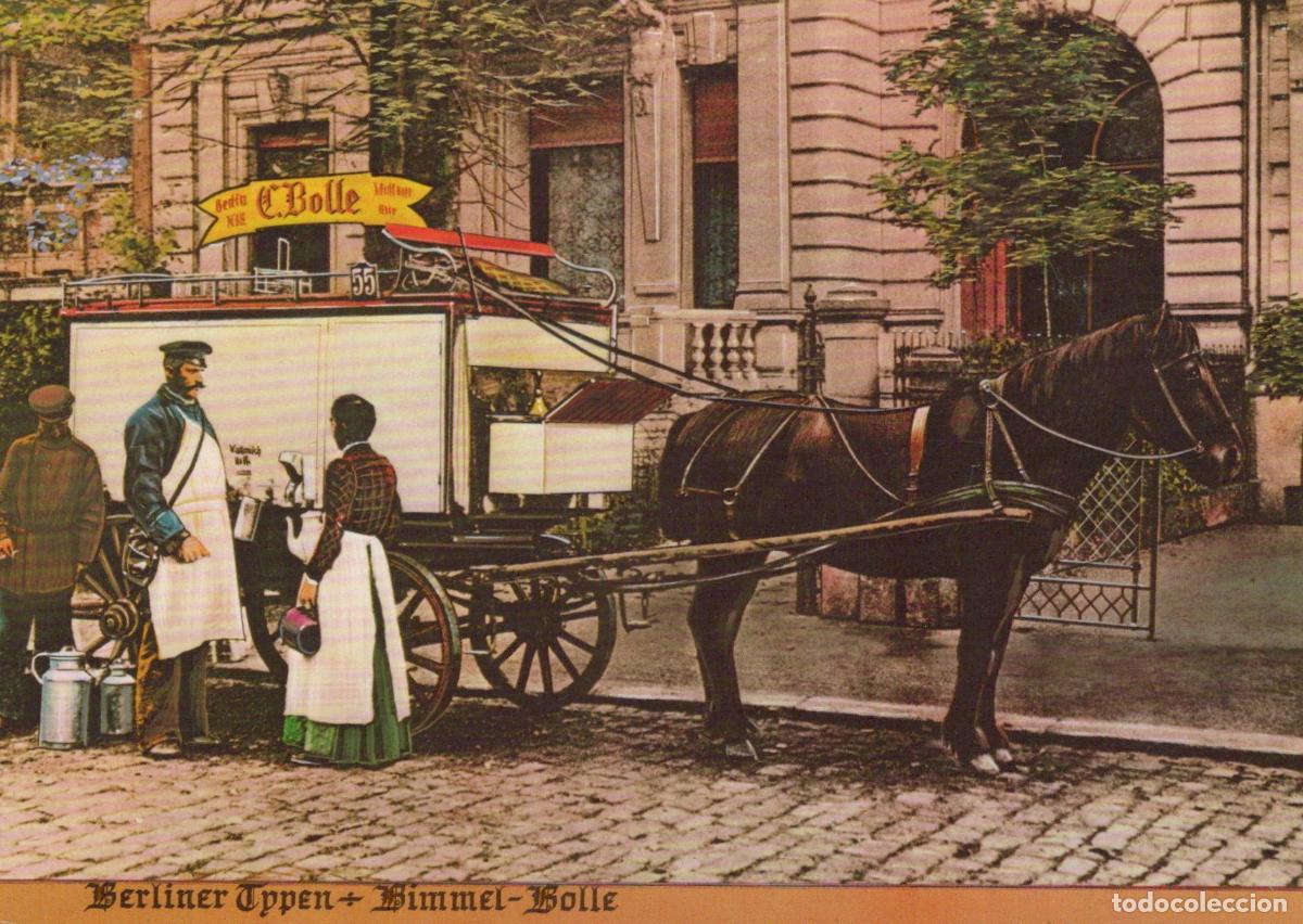 Cartes Postales: Germany Berlin Horse Drawn Milk Cart Bimmel Bolle Street Scene Unposted *YAX326