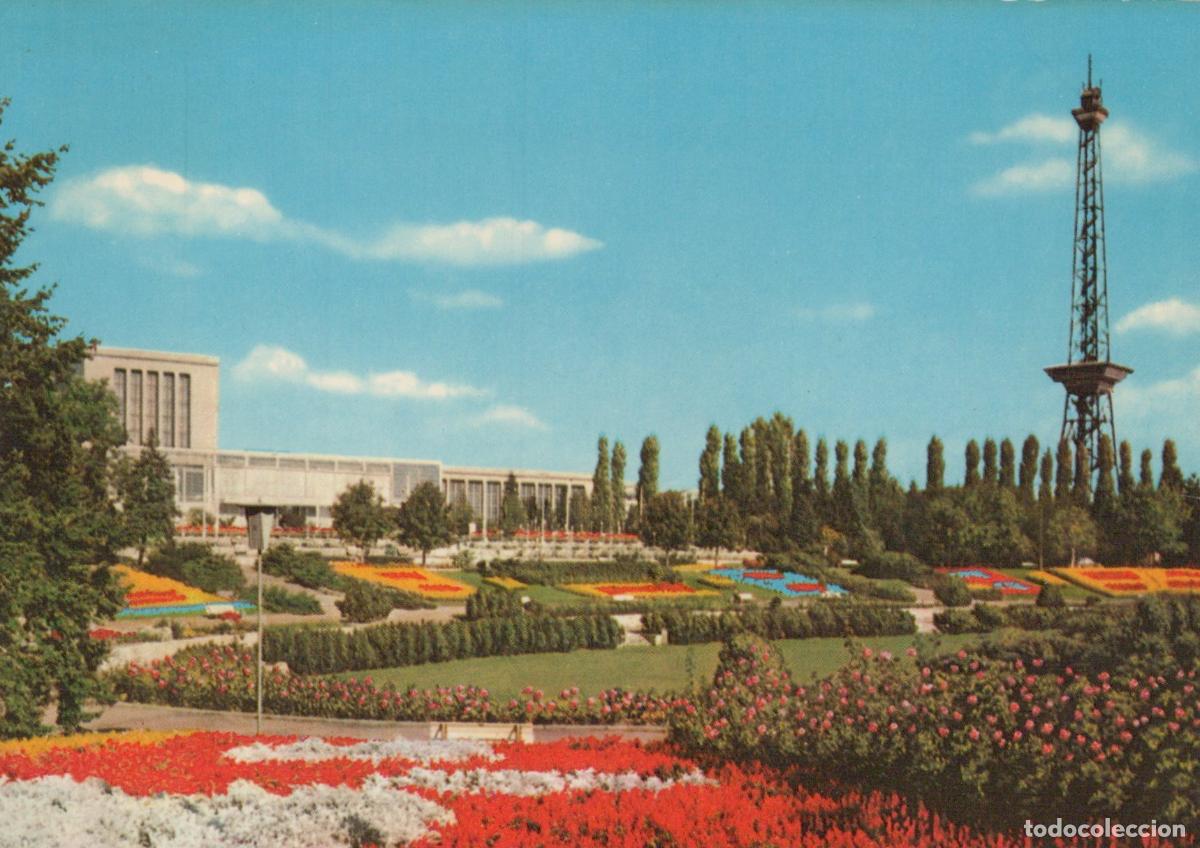 Cartoline: Germany Berlin Summer Garden At Funkturm With Colorful Flower Beds and *YAX328