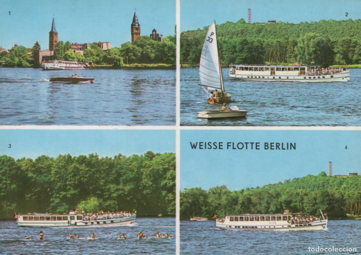 Postais: Germany Berlin Weisse Flotte Boats On Langen See Muggelbergen Muggelturm *YAX251