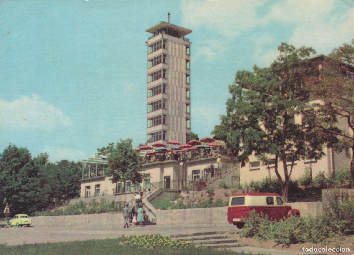 Postcards: Germany Berlin M&uuml;ggel Tower Observation Deck Restaurant Ddr Vintage *YAX253