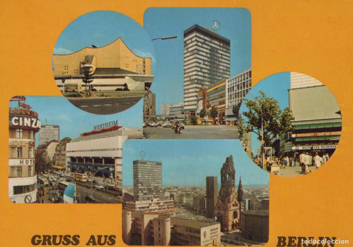 Postcards: Germany Berlin Philharmonie Wertheim Ged&auml;chtniskirche Unposted *YAX410