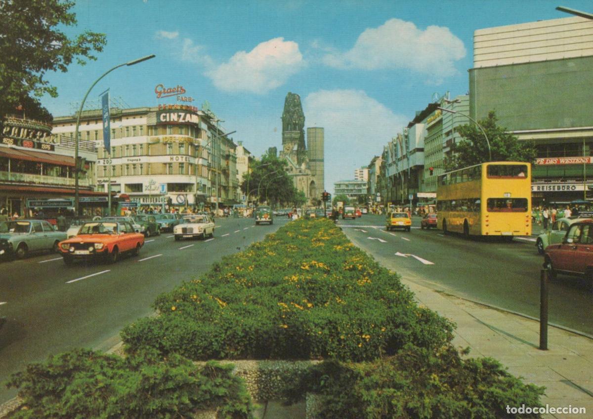 Postcards: Germany Berlin Kurf&uuml;rstendamm Street View With Kaiser Wilhelm Unposted *YAX416
