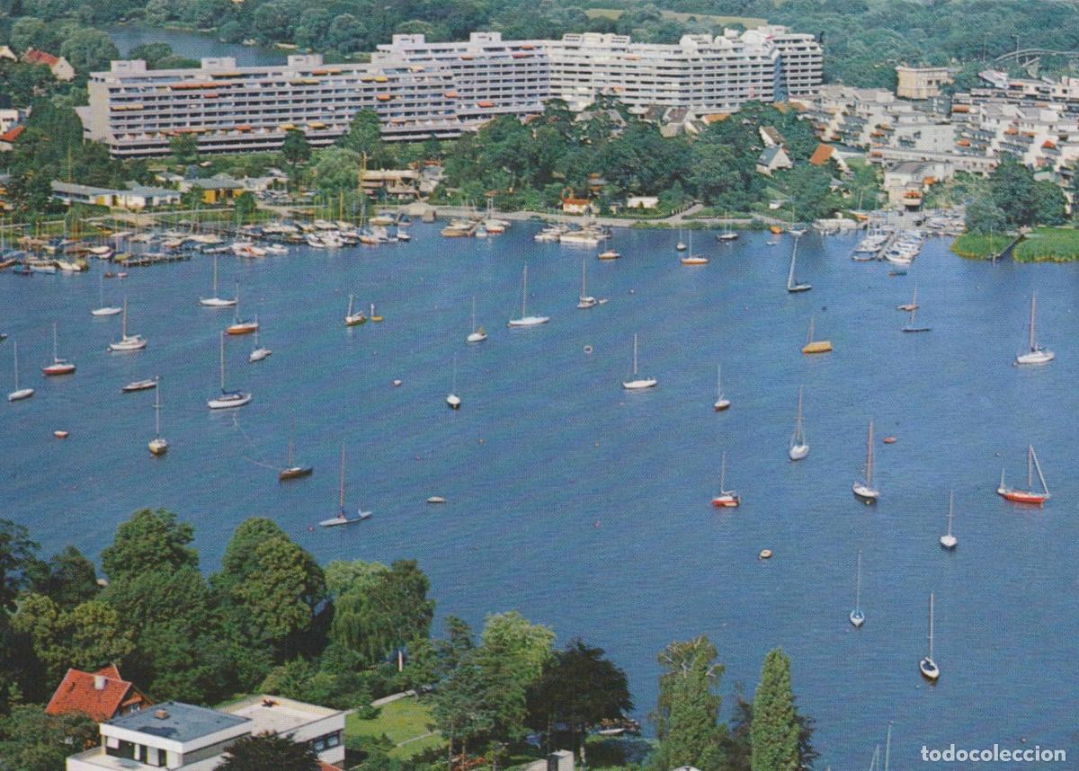 Postcards: Germany Berlin Spandau Lake Havel Marina Sailboats Modern Apartment *YAX420