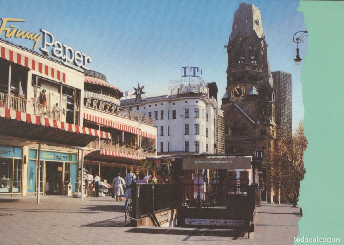 Postcards: Germany Berlin Kurfurstendamm Funny Paper Store Kaiser Wilhelm Unposted *YAX424