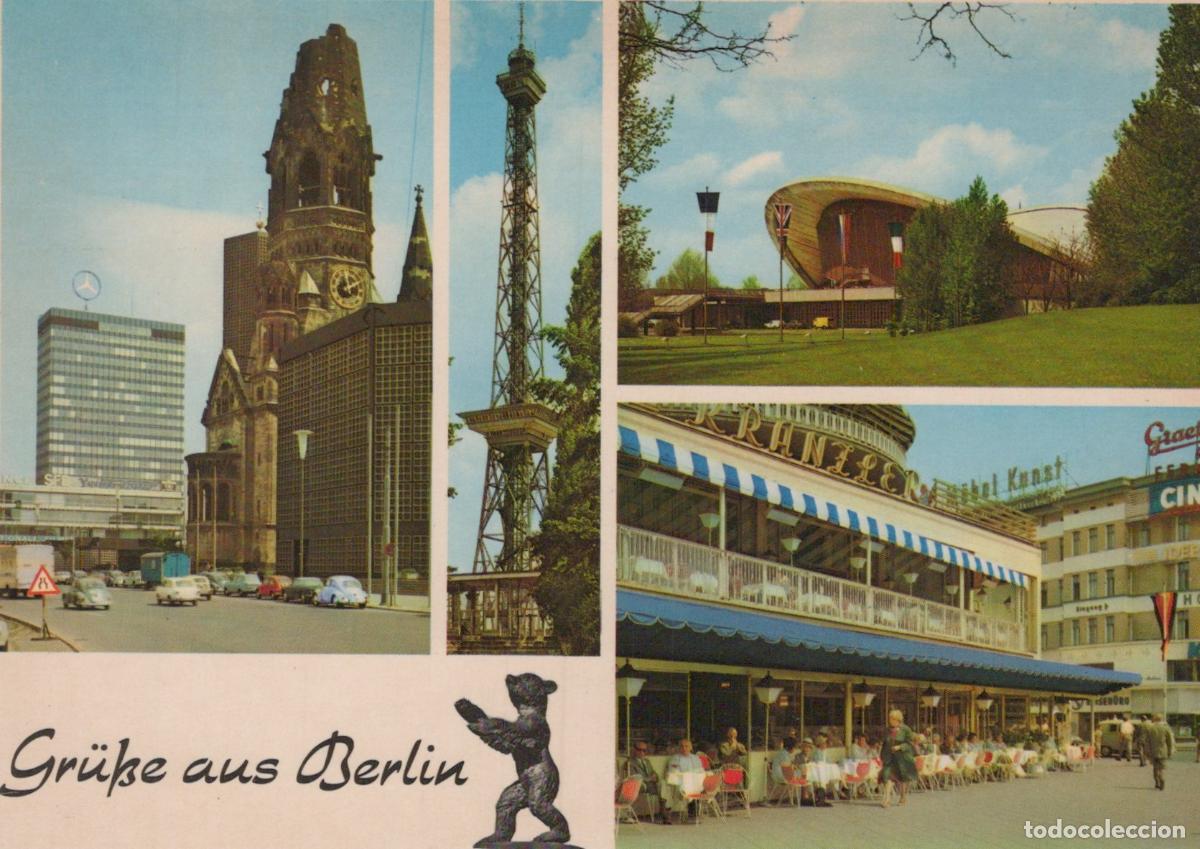 Postcards: Germany Berlin Multi View Ged&auml;chtniskirche Funkturm Unposted *YAX438