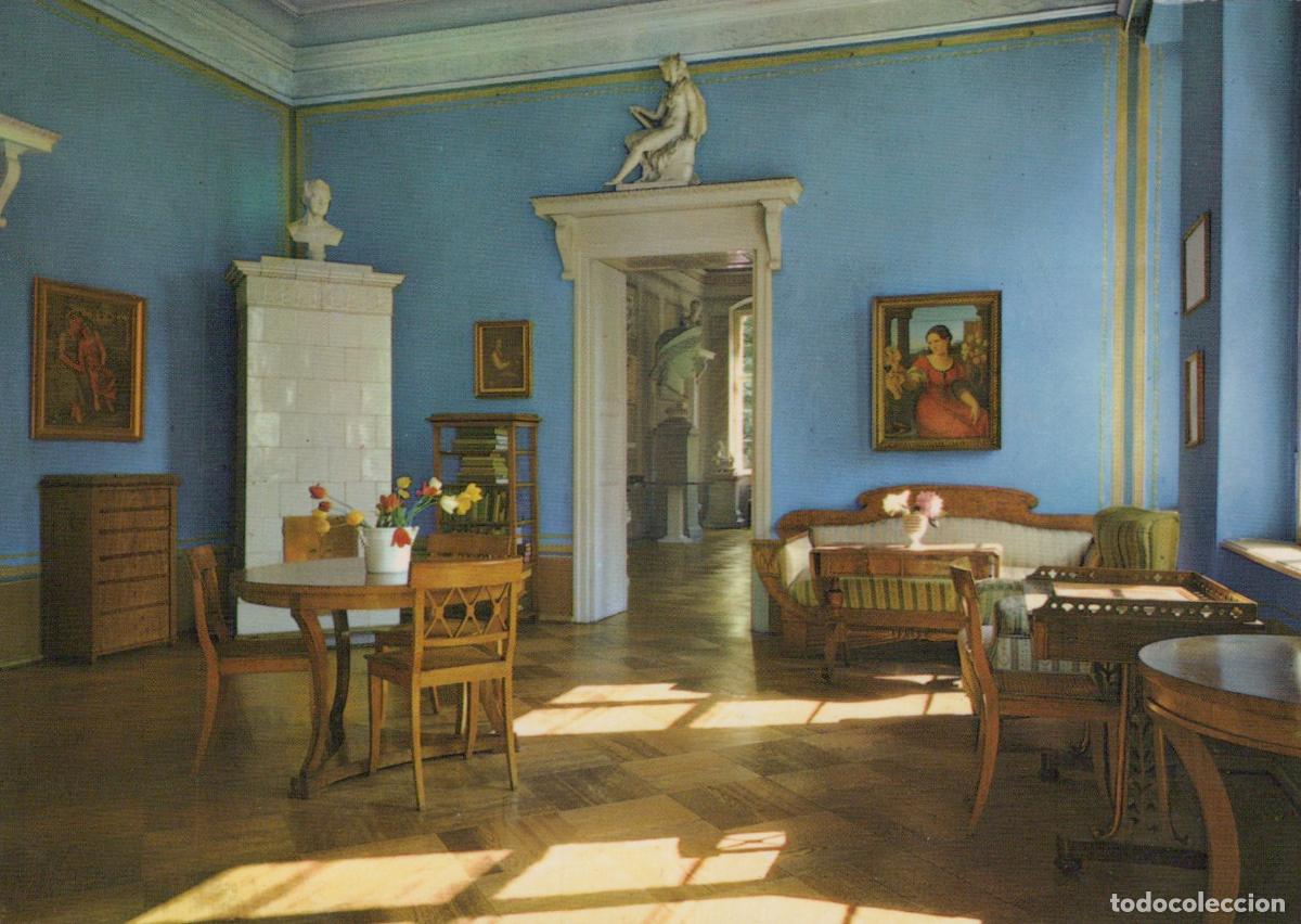 Cartes Postales: Germany Berlin Schloss Tegel Blauer Salon Interior View With Furniture *YAX293