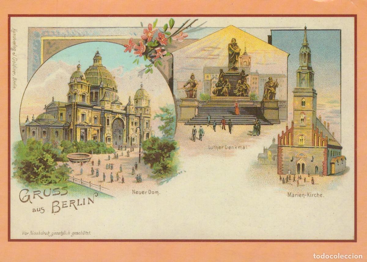 Cartes Postales: Germany Berlin Cathedral Luther Monument and St Mary S Church *YAX301