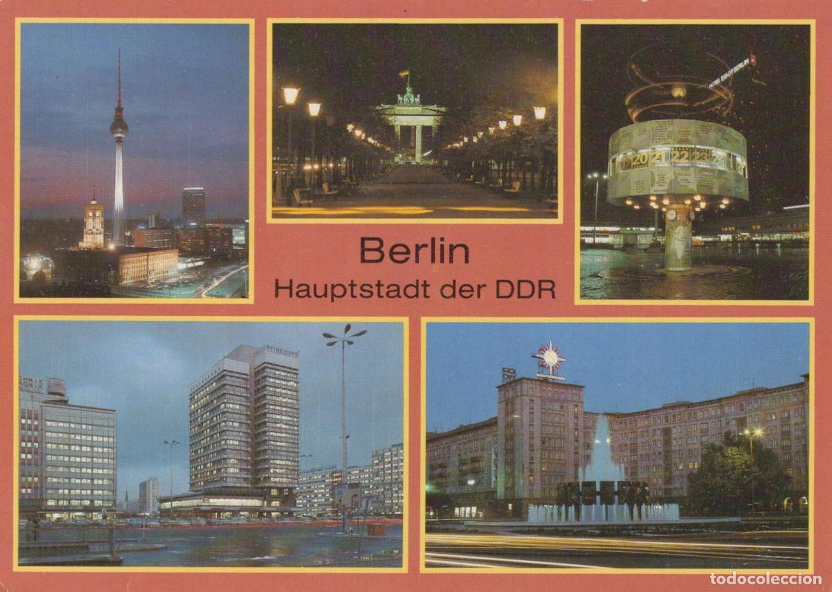 Cartes Postales: Germany Berlin Capital of Gdr TV Tower Brandenburg Gate World Unposted *YAX497