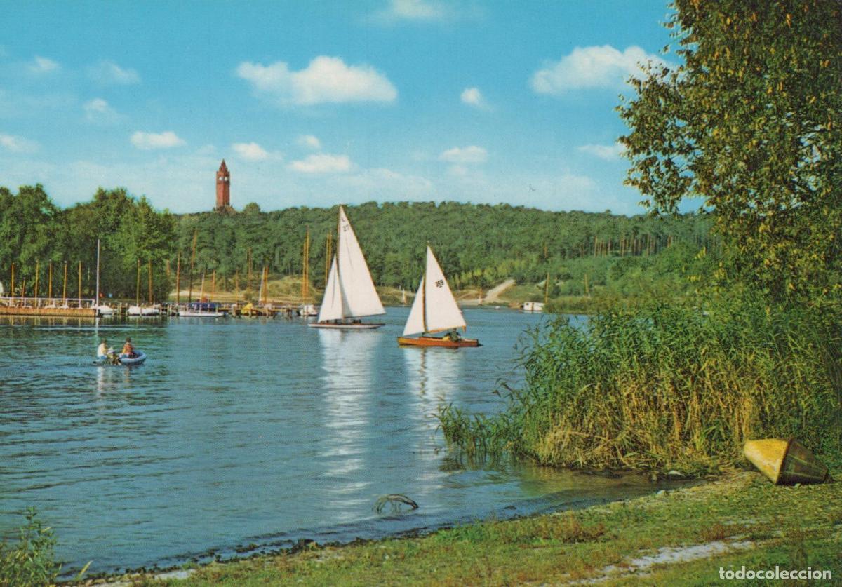 Postais: Germany Berlin Havel River With Grunewald Tower and Sailboats Unposted *YAX529