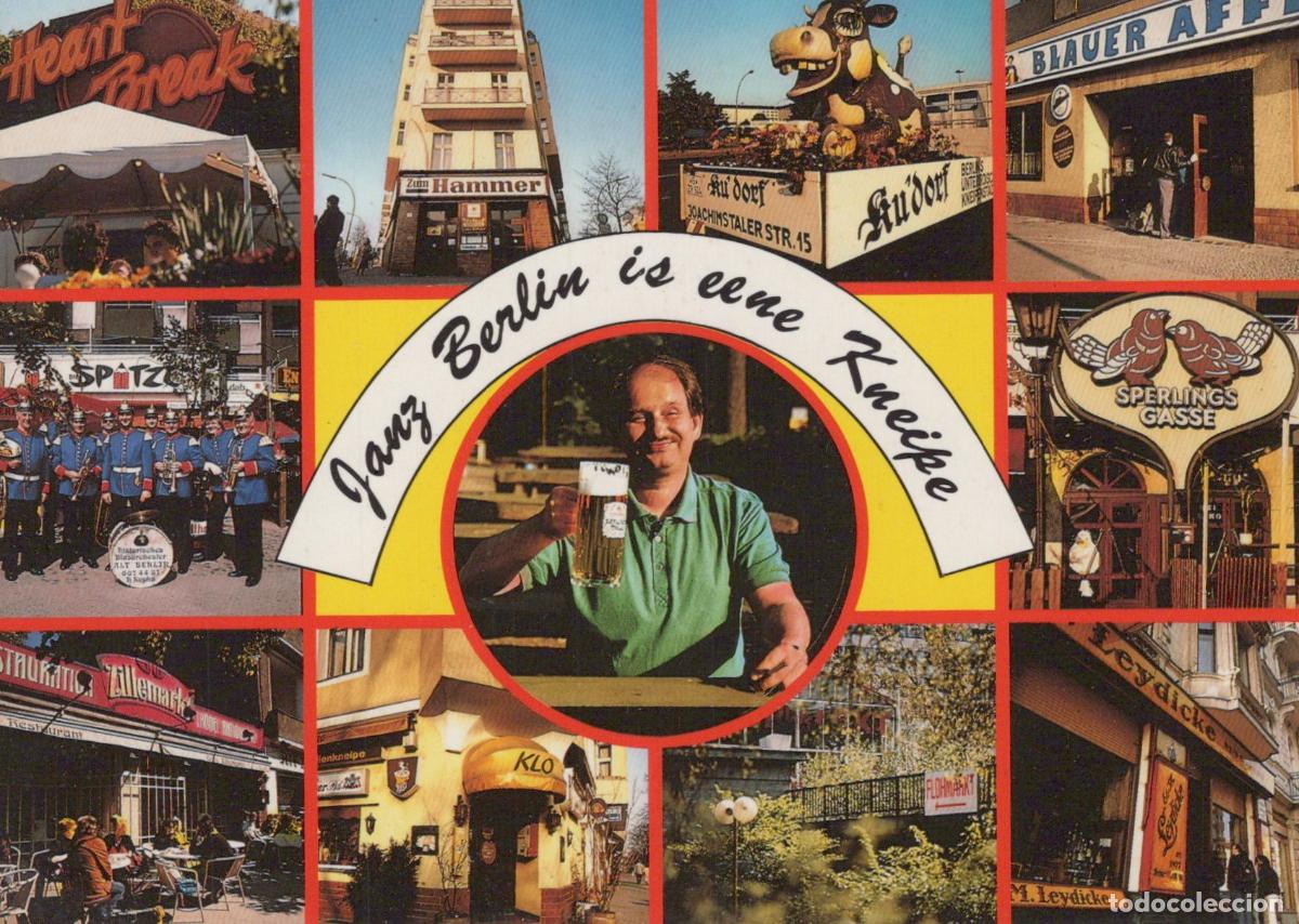 Postais: Germany Berlin Collage of Pubs Restaurants and Street Scenes Unposted *YAX535