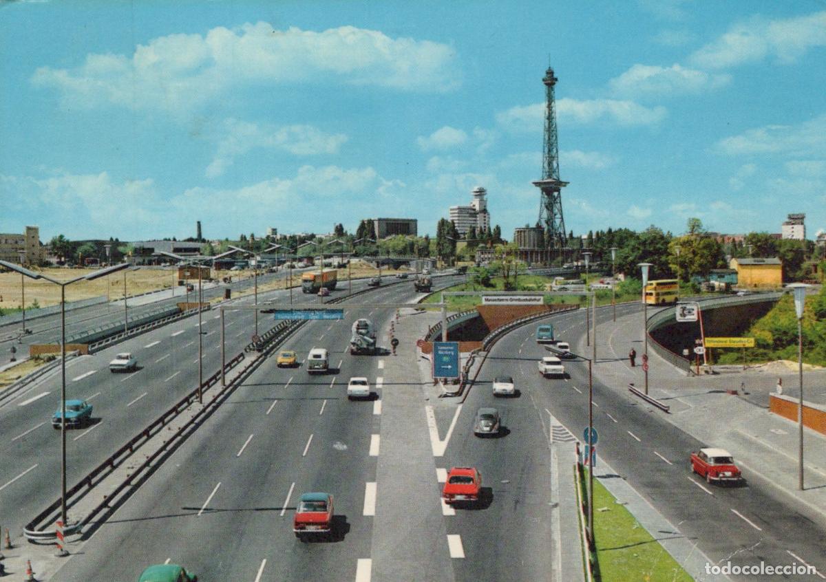 Postais: Germany Berlin City Autobahn With Radio Tower 1970s *YAX545