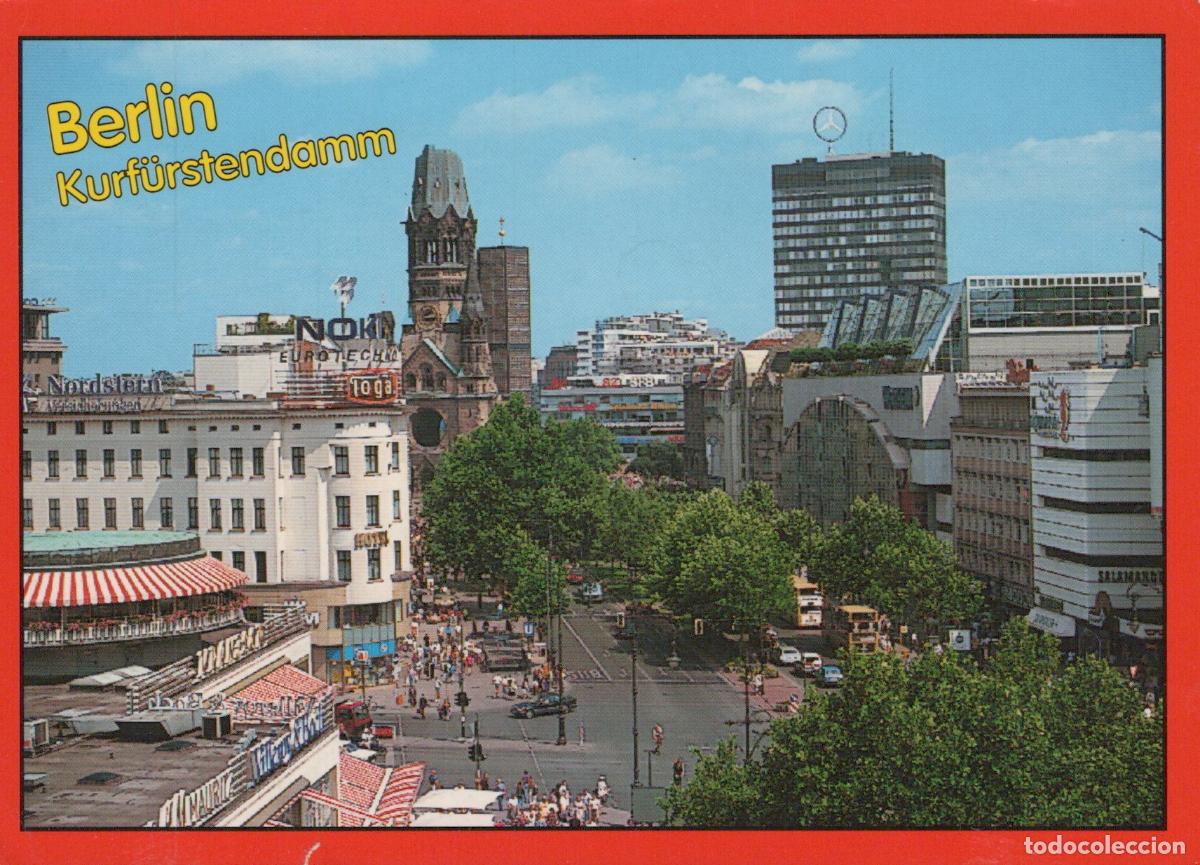 Postais: Germany Berlin Kurf&uuml;rstendamm Cityscape With Kaiser Wilhelm Memorial *YAX547