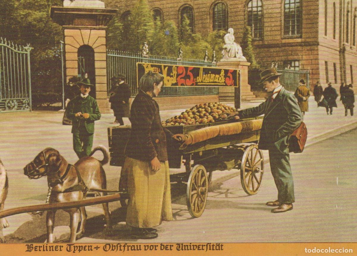 Postais: Germany Berlin Fruit Seller With Dog Cart in Front of Unposted *YAX343