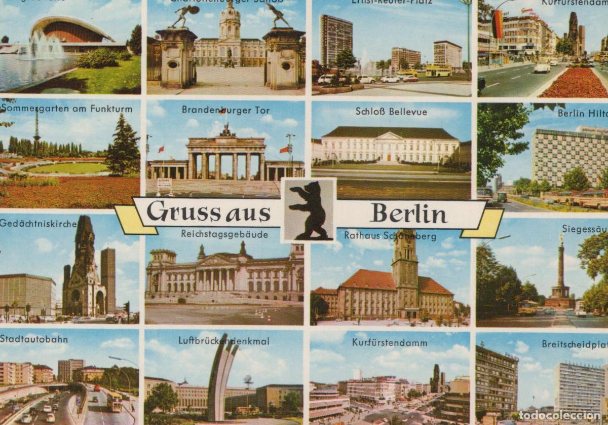 Postais: Germany Berlin Multi View With Brandenburg Gate Unposted *YAX352
