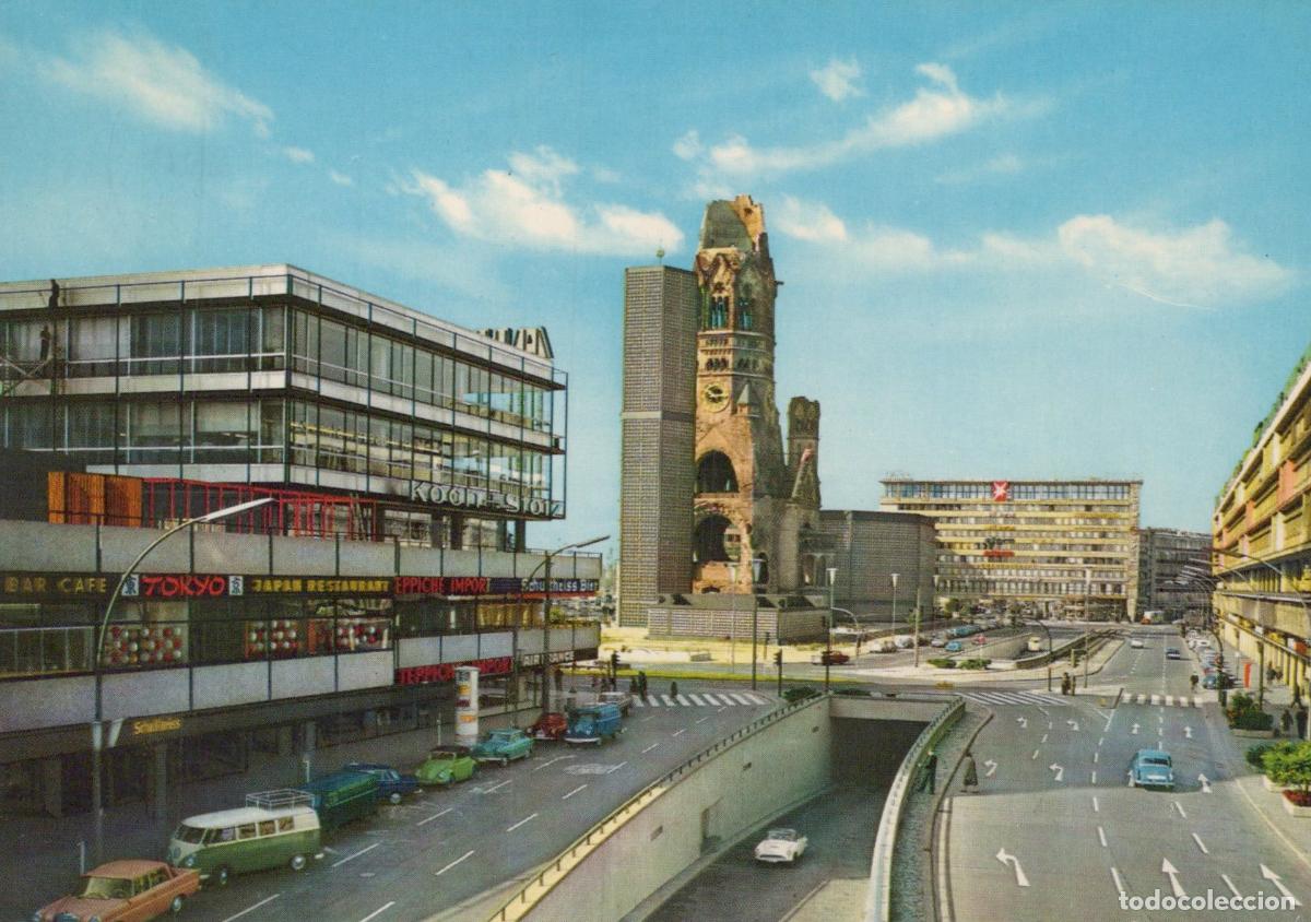 Postais: Germany Berlin Kaiser Wilhelm Memorial Church and Breitscheidplatz *YAX363