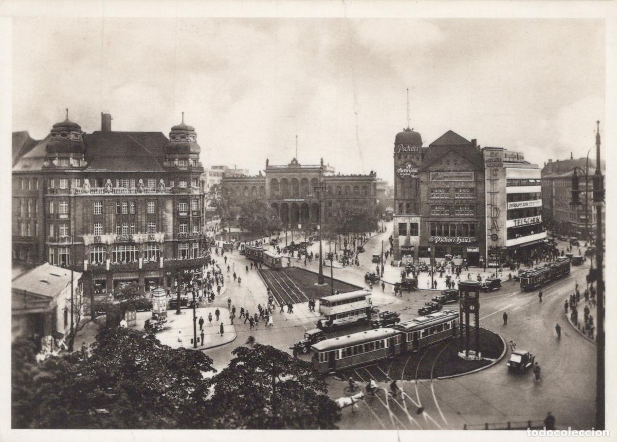 Postais: Germany Berlin Potsdamer Platz With Trams and Cars Busy Street Scene *YAX581