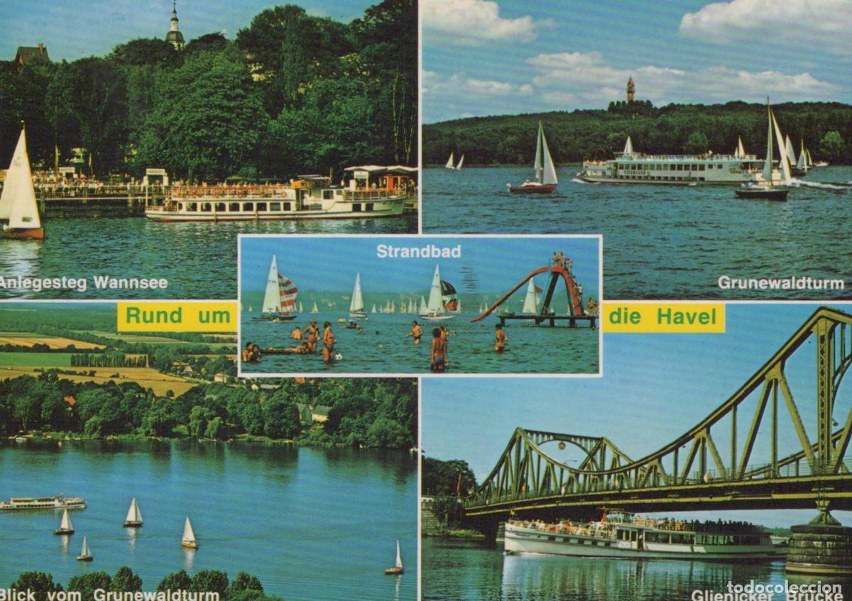 Postais: Germany Berlin Havel River Wannsee Grunewaldturm Glienicker Bridge Multi *YAX371