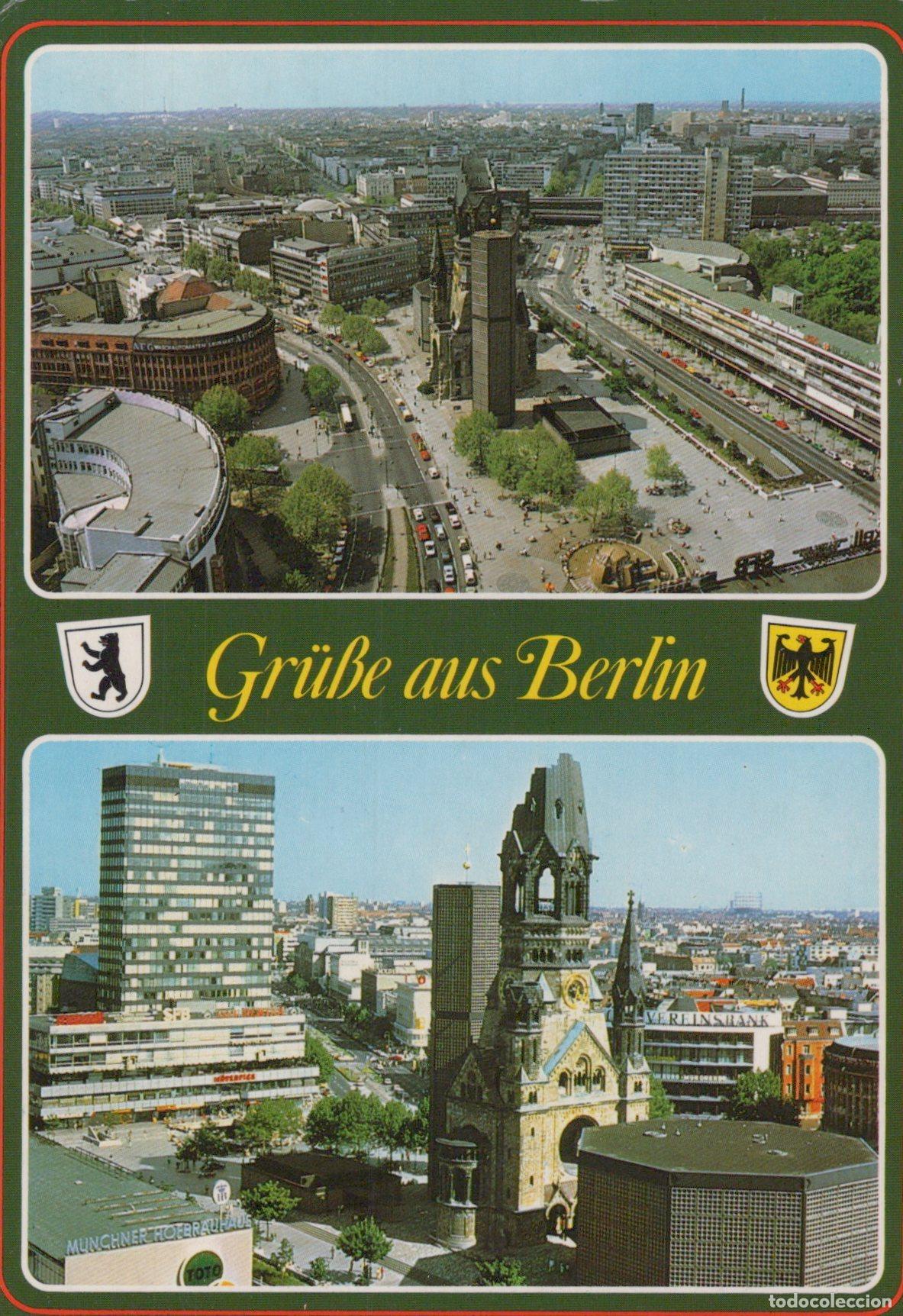 Postais: Germany Berlin Cityscape With Kaiser Wilhelm Memorial Church and Modern *YAX589