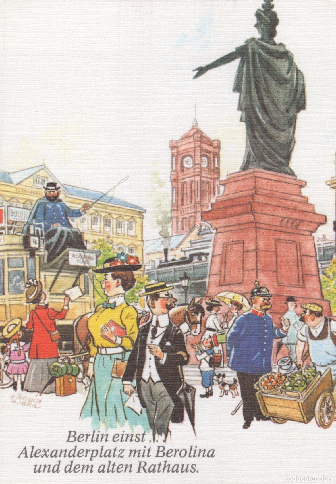 Postais: Germany Berlin Alexanderplatz With Berolina Statue and Old Red Unposted *YAX595