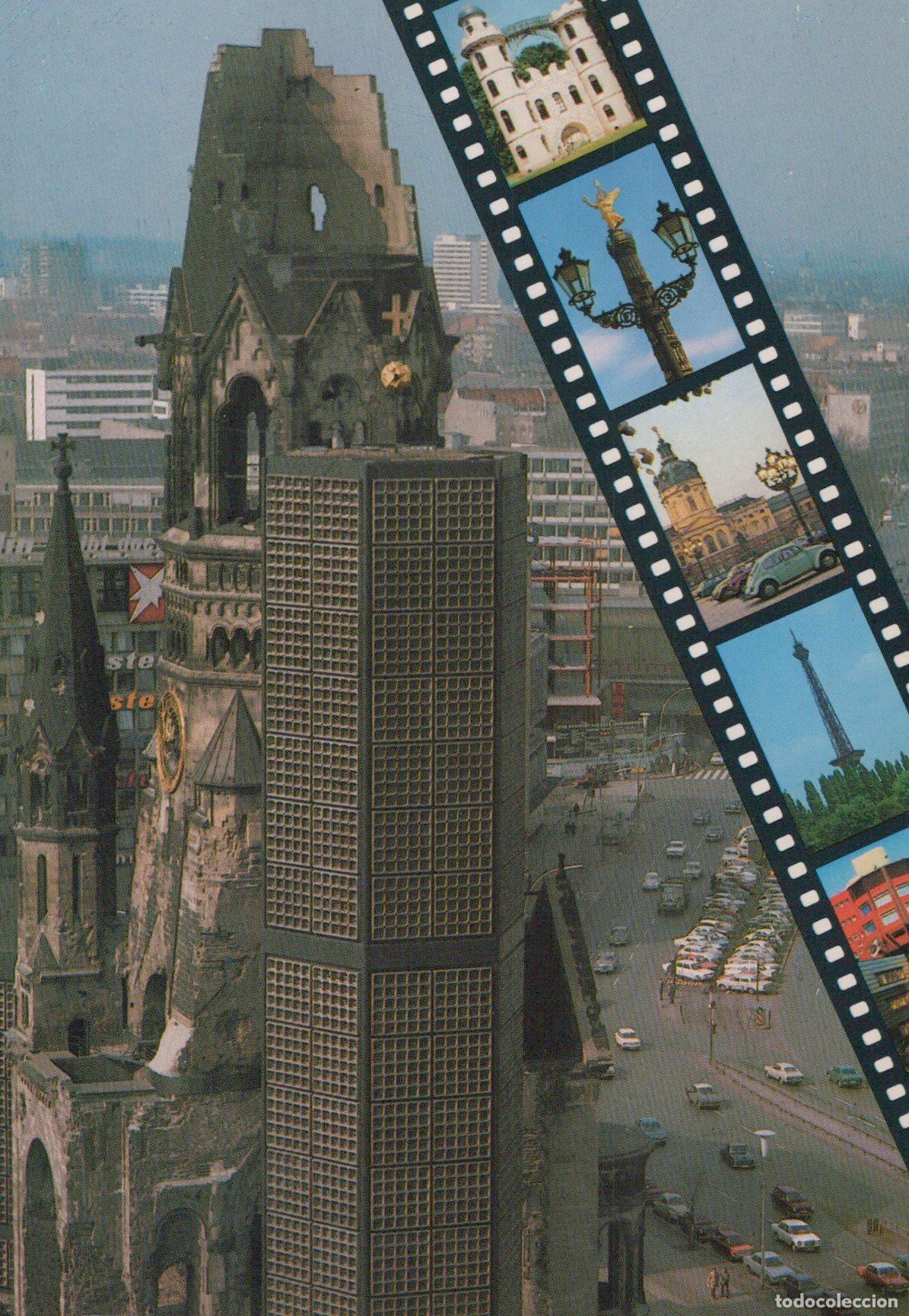 Postcards: Germany Berlin Kaiser Wilhelm Memorial Church and Cityscape Unposted *YAX601