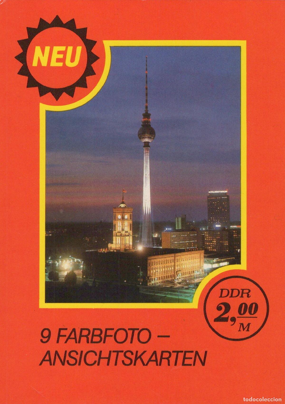 Cartes Postales: Germany Berlin TV Tower Rotes Rathaus At Dusk East Set Unposted *YAX603