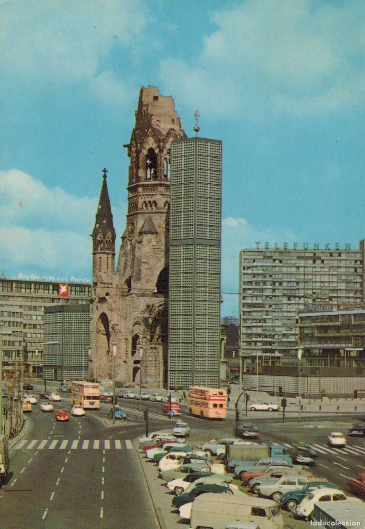 Postcards: Germany Berlin Kaiser Wilhelm Memorial Church Telefunken Building *YAX609
