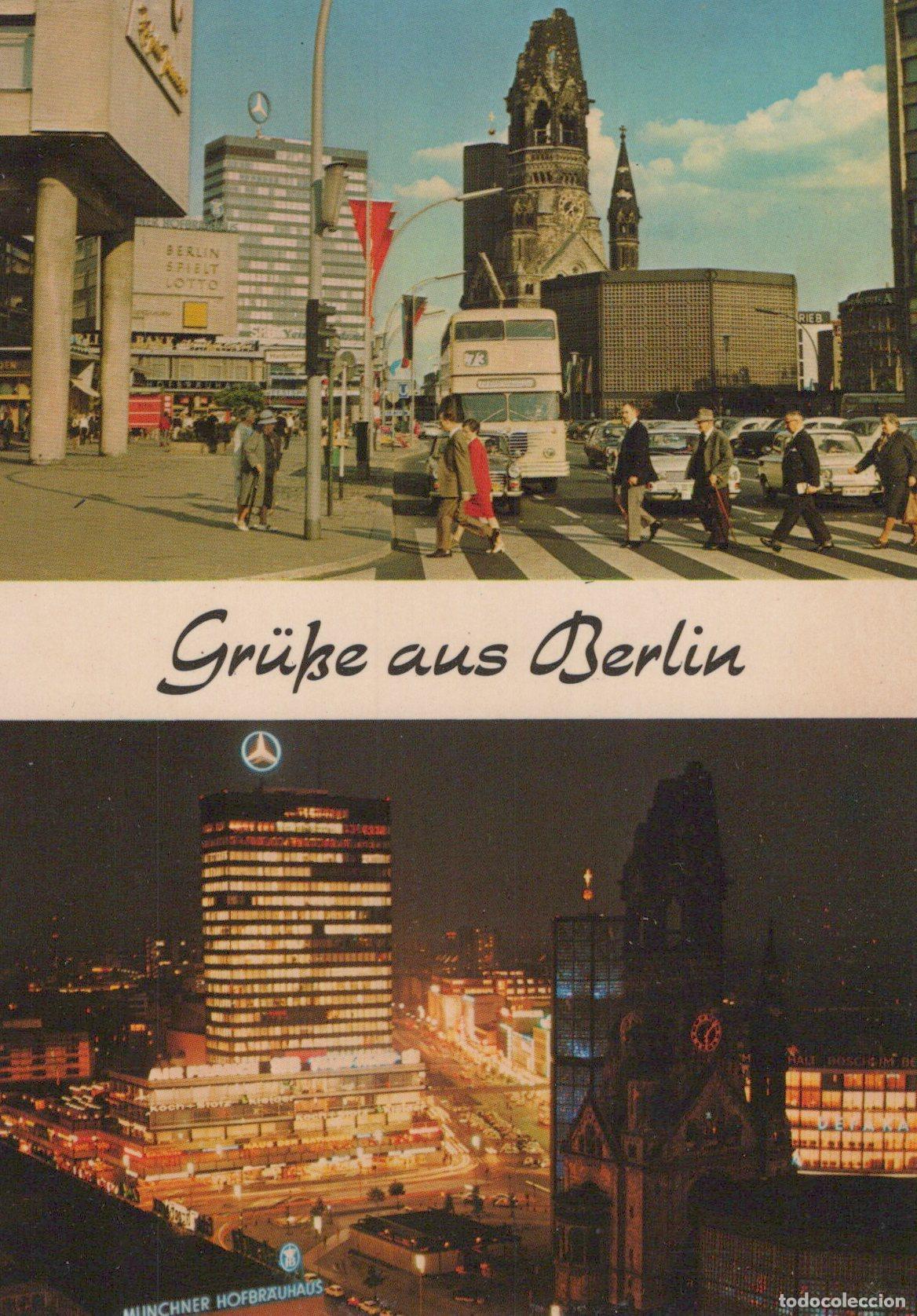 Cartes Postales: Germany Berlin Europa Center and Ged&auml;chtniskirche Day Night Unposted *YAX621