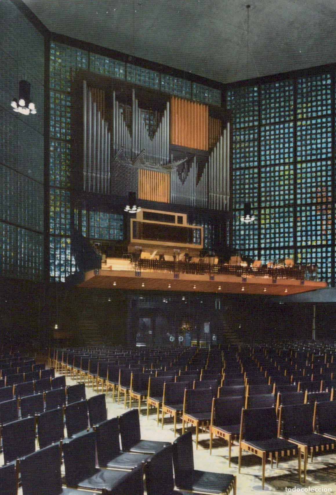 Postcards: Germany Berlin Kaiser Wilhelm Ged&auml;chtniskirche Interior With Unposted *YAX631