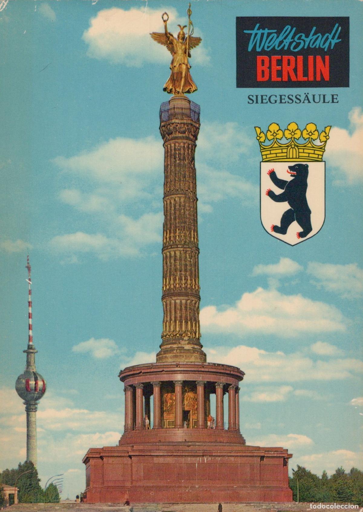 Cartes Postales: Germany Berlin Siegess&auml;ule Victory Column With TV Tower City Unposted *YAX633