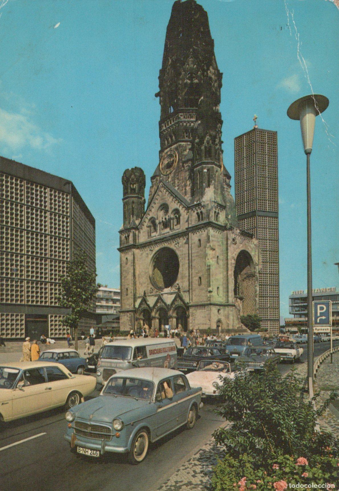 Cartes Postales: Germany Berlin Kaiser Wilhelm Memorial Church Breitscheidplatz 1970s *YAX635
