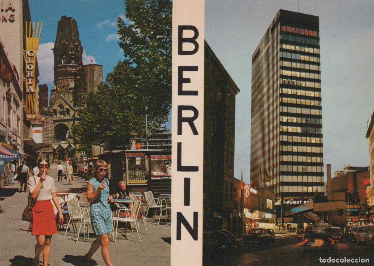Postcards: Germany Berlin Kurf&uuml;rstendamm Ged&auml;chtniskirche Europa Center Unposted *YAX409