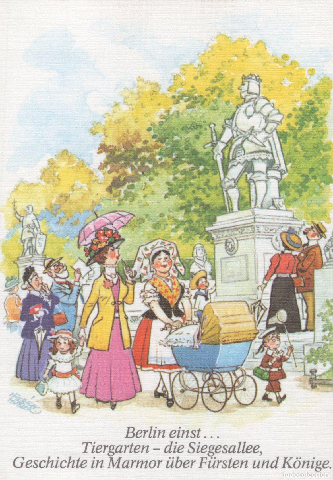 Postcards: Germany Berlin Tiergarten Siegesallee History in Marble of Unposted *YAX655
