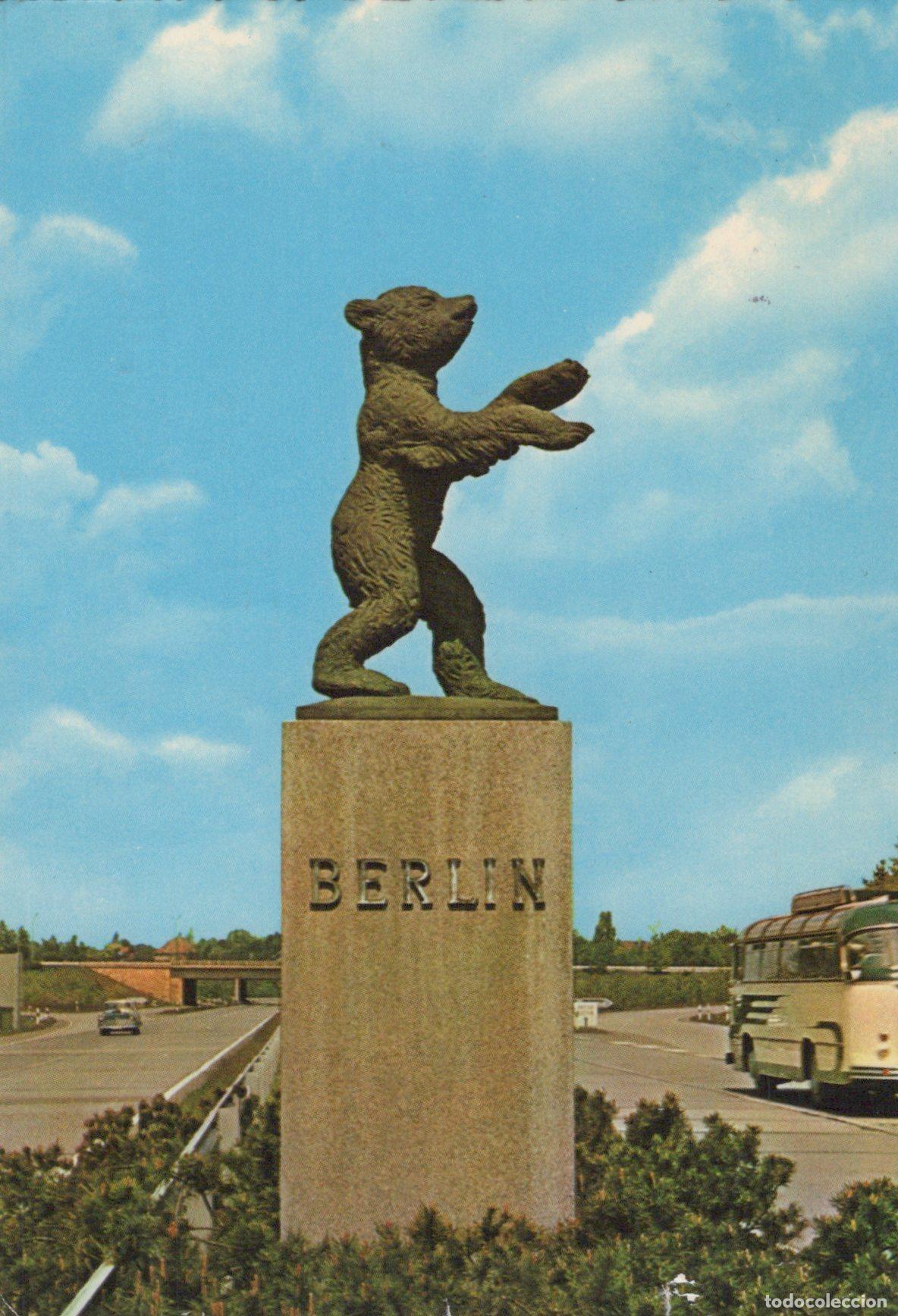 Postais: Germany Berlin Bear Statue On Autobahn 1973 *YAX667