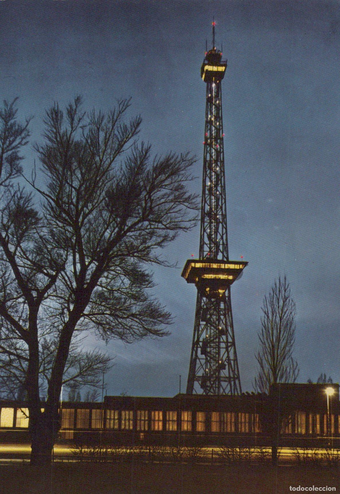 Postcards: Germany Berlin Radio Tower Funkturm At Night Architecture *YAX669