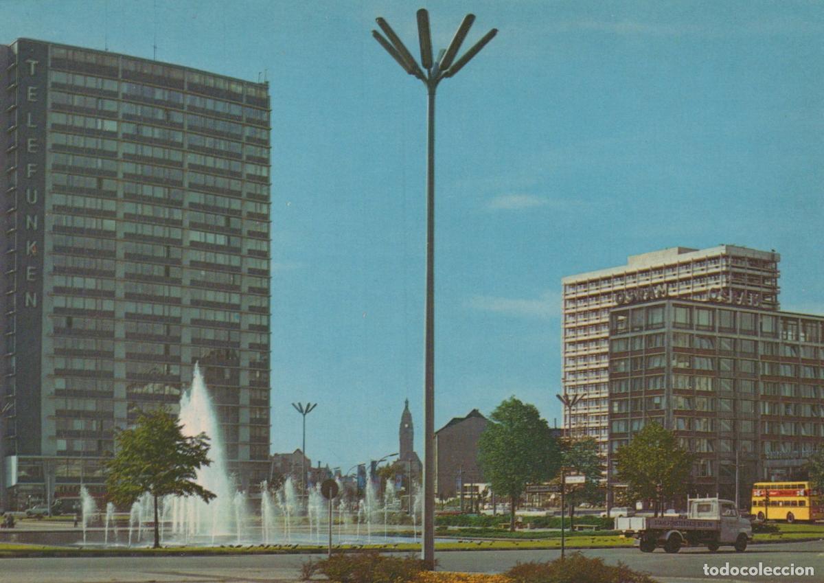 Postcards: Germany Berlin Ernst Reuter Platz Telefunken Building Fountain Unposted *YAX429