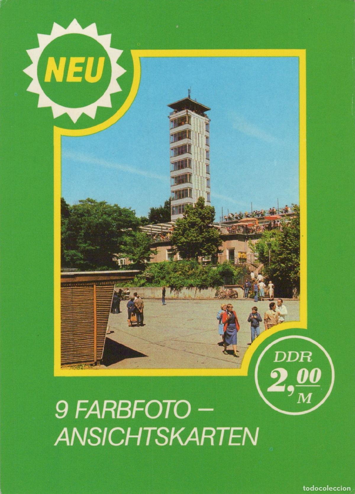 Cartes Postales: Germany Leipzig Gdr Observation Tower With People 9 Color Photo Unposted *YAX675