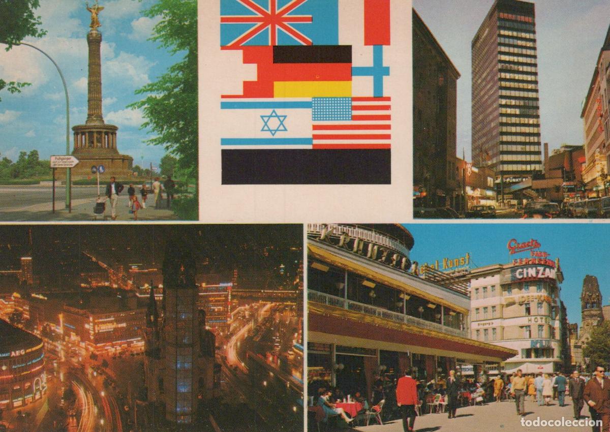 Cartoline: Germany Berlin Siegesaule Europa Center City At Night Kranzler Unposted *YAX435