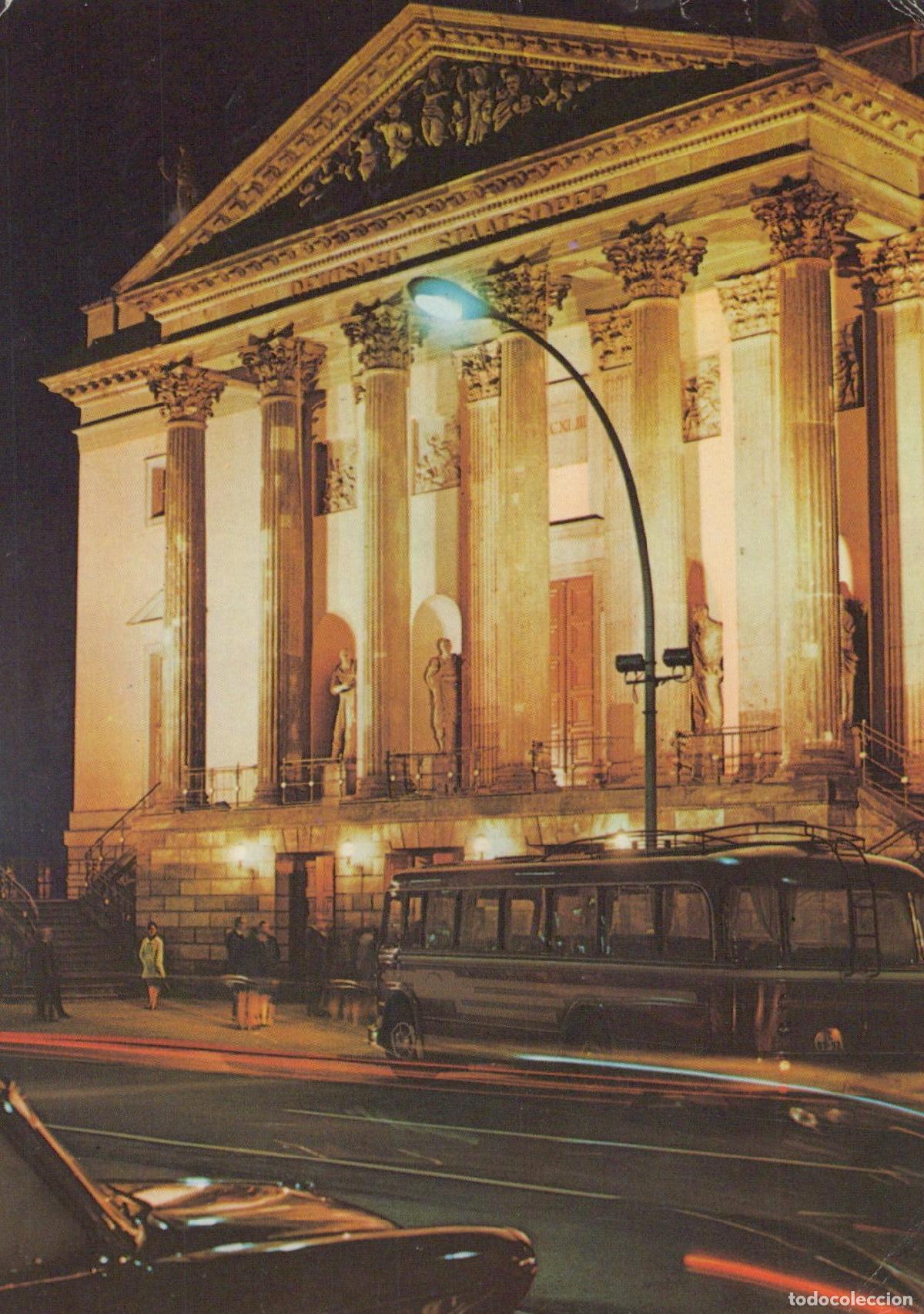 Postcards: Germany Berlin Deutsche Staatsoper At Night With Bus and Cars East *YAX683