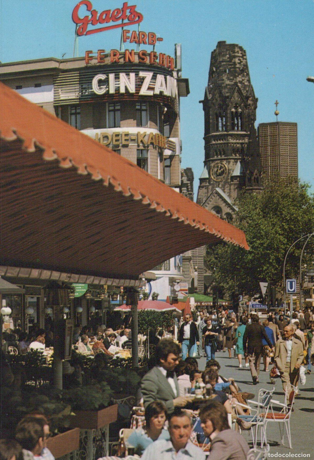 Postcards: Germany Berlin Kurf&uuml;rstendamm Street Scene With Kaiser Wilhelm Unposted *YAX691