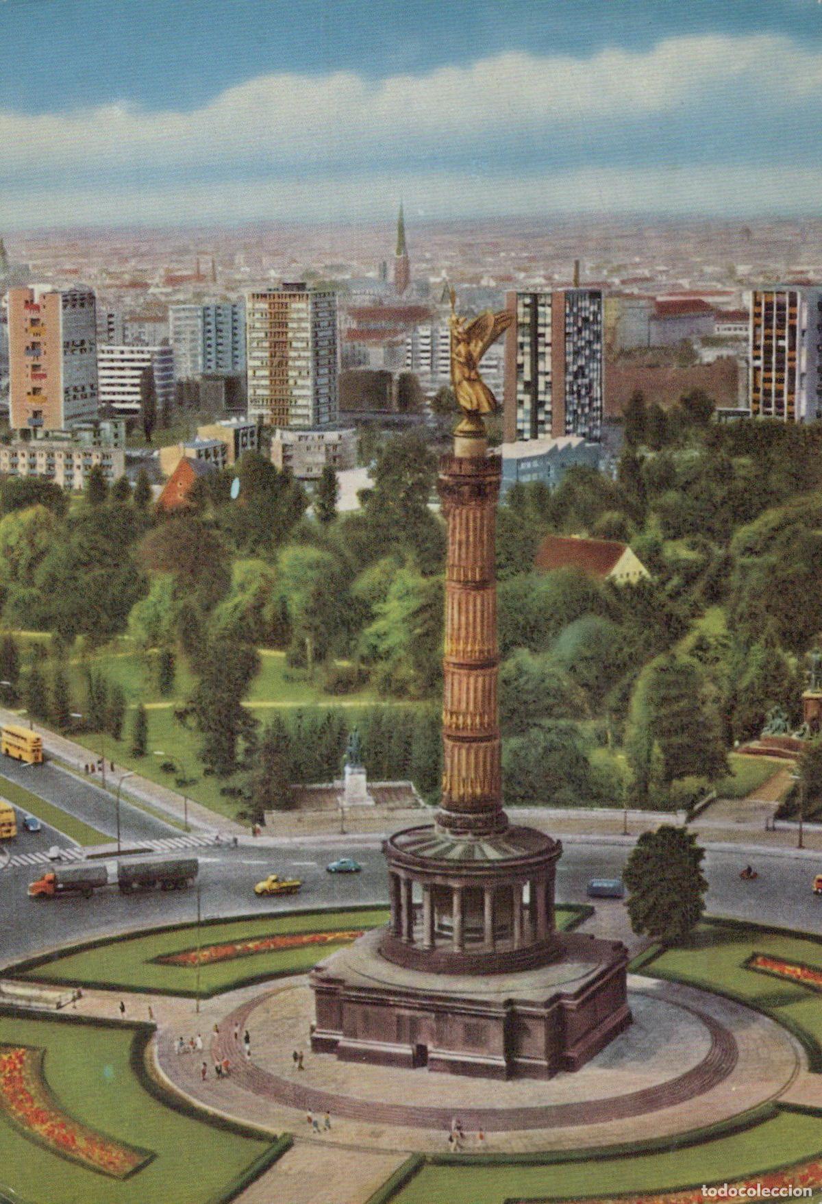 Postais: Germany Berlin Victory Column Tiergarten Park Cityscape Vintage *YAX701